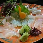 天ぷら亭 - 平目の昆布締め刺身