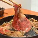 伊勢外宮カウンターすき焼きおりにく - 