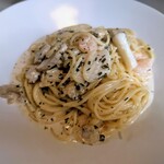 カナマル - シーフードクリームソーススパゲッティ