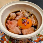 焼鳥かけはし - 鶏ユッケ