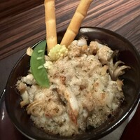 旬菜ステーキ処 らいむらいと - ツブ貝と舞茸のガーリック風味オーブン焼き