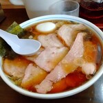 とらや分店 村田や - 焼豚メン＋大盛＋半熟煮玉子 ＼(^o^)／
