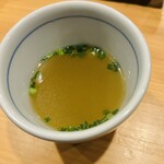 鳥焼 笹や - 鶏のスープ