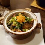 連根屋 - 5000円のコースに付いていた牛スジ煮込み