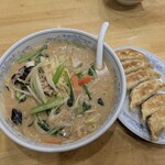 ぎょうざの満洲 新所沢東口本店 - 豆乳旨みそラーメン