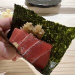 鮨 なんば - マグロ(赤身)【手巻き】