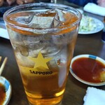 双葉食堂 - 焼酎の梅割り