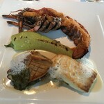 フラノ寶亭留 - 魚料理　蝦夷鮑ほか