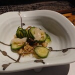広丞庵　かのか - ほたてときゅうりの酢の物♪