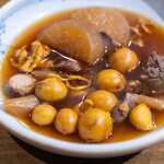 中華ダイニング 一途一心 - 2025.2 比内地鶏きんかんとレバーのモツ煮込み