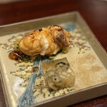 山﨑 - 焼き河豚　あん肝