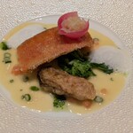 La Vallee d'Or - 金目鯛の鱗焼き　ブールブランソース