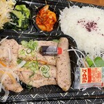 松阪牛たんど - 豚トロ黒胡椒焼き弁当¥900