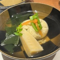 旬菜こかぶ亭 - 海老真薯と若竹