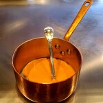 ステーキ屋 扇 - お魚にかけます！トマトクリームソース