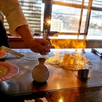 ステーキ屋 扇 - アイスもファイヤー！