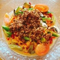 中国料理 柚子 - にぎやか野菜の冷やし担々麺