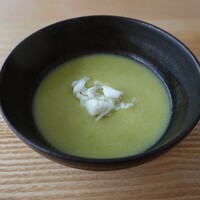 八ヶ岳 えさき - 白菜とひらすずきのすり流し