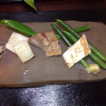 無似舎 - ミョウガと生姜が薬味でミョウガの葉も食べることができました