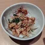 完全個室 海鮮と産地鶏の炭火焼 うお鶏 - 鶏のポン酢。だっけ？
