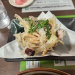 いずみ食堂 - 別皿たこのかき揚げ