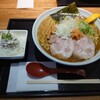 Sapporo Sake Ramen Mensho Akamatsu - 鮭だし醤油980円＋麺特盛220円＋ミニチャーマヨ150円