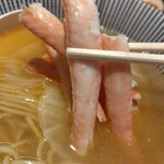 麺家 たけ田 - 蟹の足の身