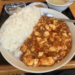 楽苑 - マーボ豆腐定食 ごはん大盛り