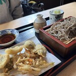 手打ち蕎麦清風庵 富嶽 - 料理写真:カキはも天せいろ¥