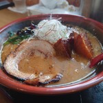 ふかがわ らぁめん道場 極 - 味噌ラーメンに角煮トッピング