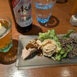 モトイギョーザ - ハッピーアワーセット1000円はお得だし美味しい