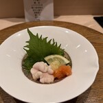 鮨 さわ田 - 鱈白子のポン酢