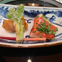 銀座ろくさん亭 - 焼物 金目鯛の色鮮やか。