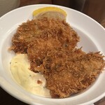 かつれつ四谷たけだ - トッピング カキフライ2個 ¥560×2