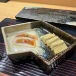 鮨旬美西川 - 子持ち昆布　猪飼ワタ沖漬け