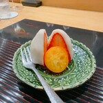 鮨旬美西川 - 苺おはぎ　金柑
