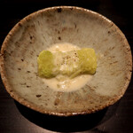 おみ乃 椿 - 伊達鶏 つくね入り白菜巻き 豆乳ベシャメルソース