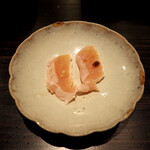 おみ乃 椿 - 高原比内地鶏 ささみ（山葵 & ちり酢）