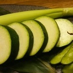 しゅんか - 有機無農薬・七輪焼き  ズキーニ ヤングコーン
      