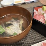 UOHANA-KITCHEN - お寿司にも海鮮丼にもあら汁が付いてます