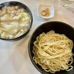 ラーメン 哲史 - シマチョウ塩つけ麺 1400円　※限定メニュー