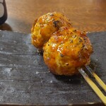 手打そば賀登利庵 - つくね焼き