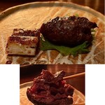 たでの葉 - 天然鴨つくね 葱タレ焼き
      めちゃ肉肉しくてめちゃくちゃ旨い！