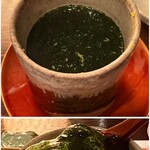 たでの葉 - すじ青海苔の茶碗蒸し