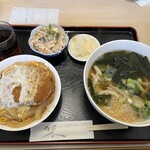 手打ちうどん 丸亀 - カツ丼セット