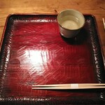 ななしの庵 - お水:湧水を汲んだもので癖がない。元々水が美味しい盛岡なのだが脱帽