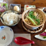 カフェ クーペ - 坦々鍋とご飯セット