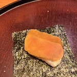 284659800 - 量少なめコース２６５６５円。カラスミ餅。今すぐ食べたい（笑）