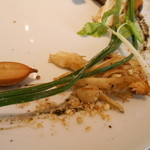 アニエルドール - イベリコ豚肩ロースのロティ　イカスミソース　スパイスパン粉