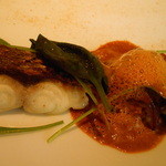 アニエルドール - 真鯛のポワレ　キヌアと桜海老　海老のビスク